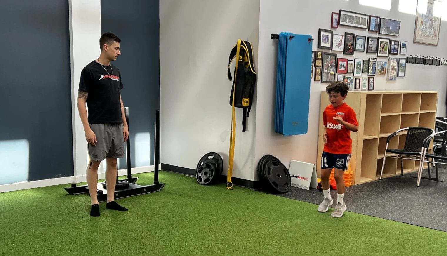 coach with kid